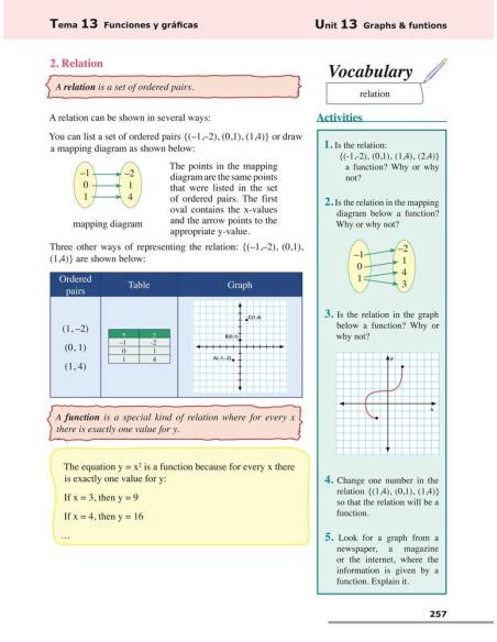 Matemáticas 2. Bilingüe (español-inglés) · Educación Secundaria