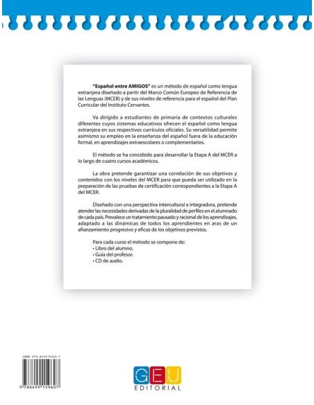 Español entre amigos. Guía del profesor. Curso 4 · Nivel A2