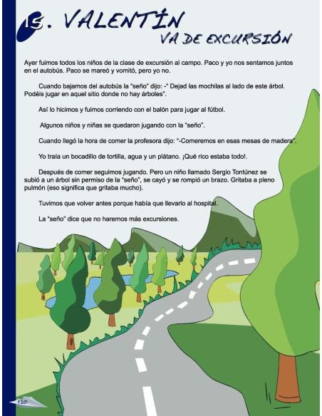 Valentín · Aprendizaje de la Lengua española