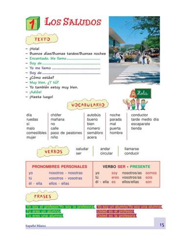 Español básico. Proyecto Integra Junior