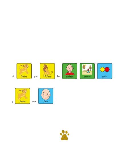 El Rey León · Cuento con pictogramas