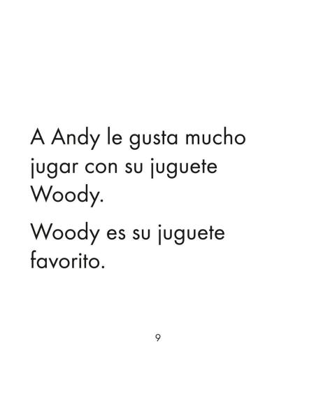Toy Story · Cuento con lectura facilitada