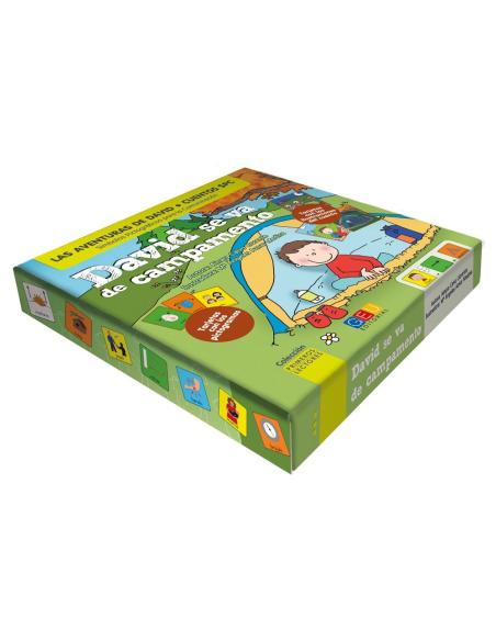 David se va de campamento · Cuento con pictogramas