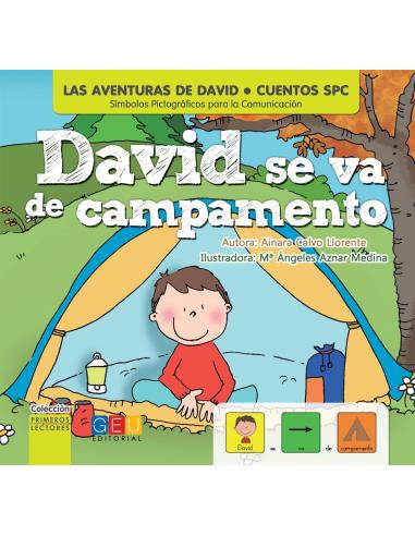 David se va de campamento · Cuento con pictogramas
