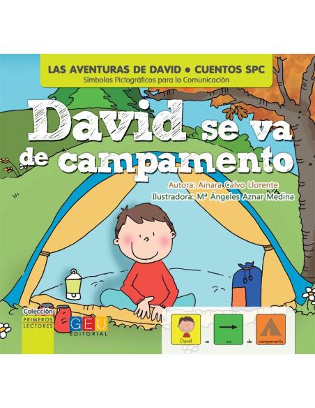 David se va de campamento · Cuento con pictogramas