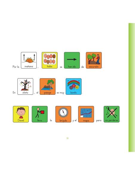 David se va de campamento · Cuento con pictogramas