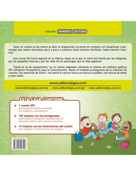 David se va de campamento · Cuento con pictogramas