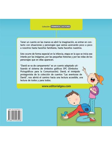 David se va de campamento · Cuento con pictogramas