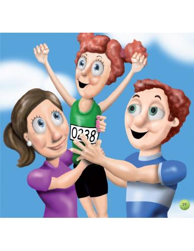 Alba corre por el arcoíris · Alba runs over the rainbow