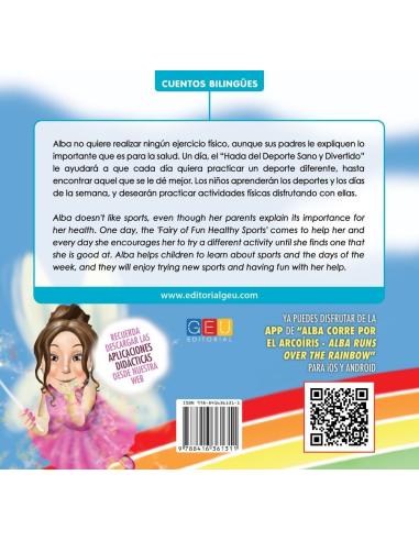 Alba corre por el arcoíris · Alba runs over the rainbow