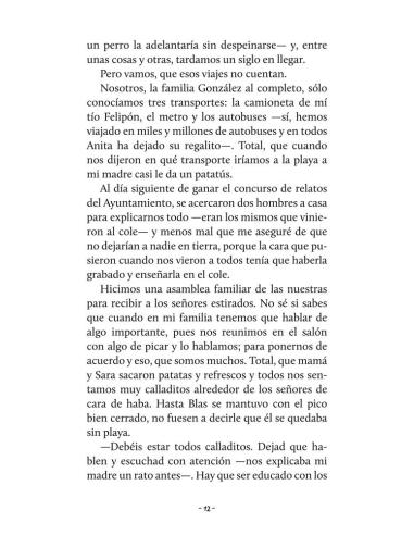 Pablito González de vacaciones en el mar