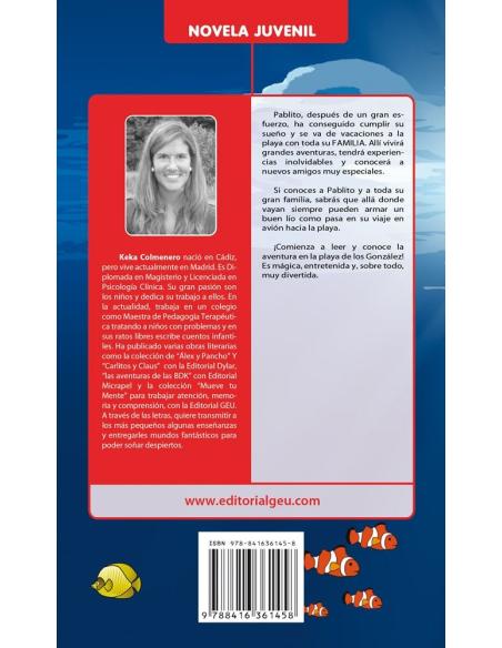 Pablito González de vacaciones en el mar