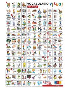Lámina de vocabulario visual. Acciones