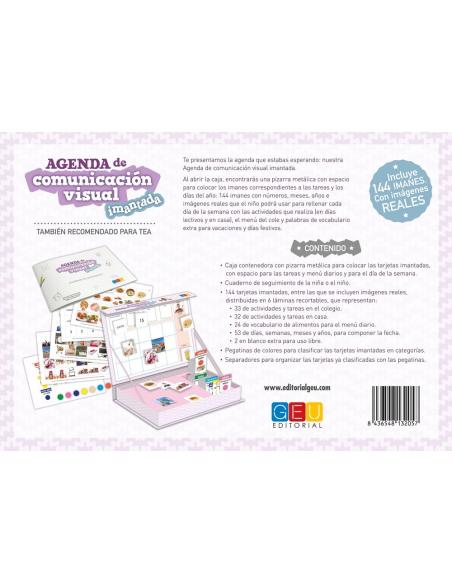 Agenda de comunicación visual imantada