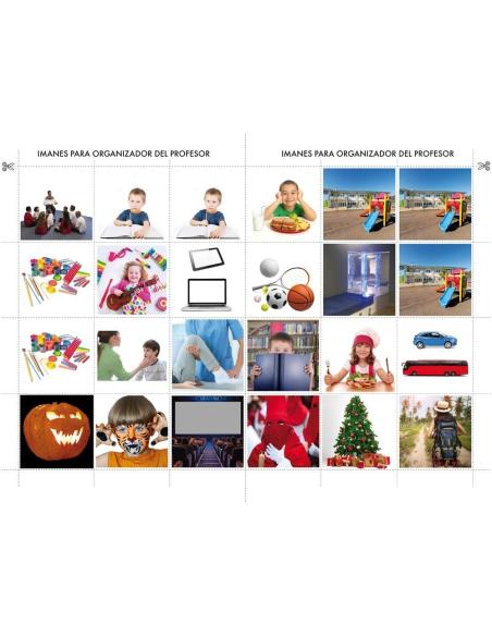 Agenda de comunicación visual imantada: Material del docente