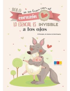 Libreta "Solo se ve bien con el corazón. Lo esencial es invisible a los ojos" · A4 · Tapa dura 2
