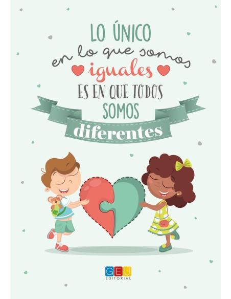 Libreta "Lo único en lo que somos iguales, es en que todos somos diferentes" · A5 · Tapa blanda