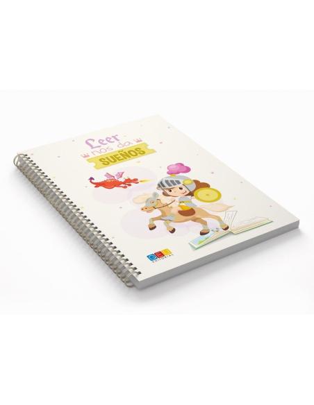 Libreta "Leer nos da sueños" · A5 · Tapa blanda