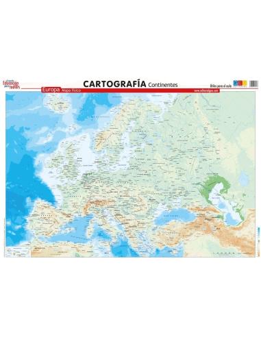 Mapa de Europa. Físico