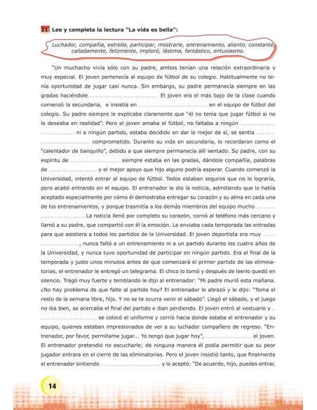 Palabras. Expresión y vocabulario · Nivel 2. Cuaderno 1: El ser humano. Cuerpo y persona