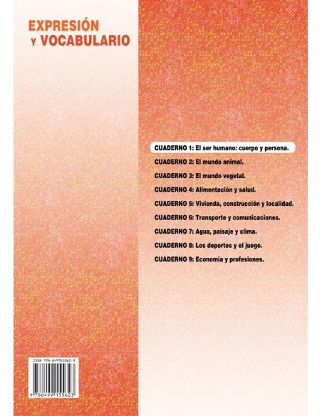 Palabras. Expresión y vocabulario · Nivel 2. Cuaderno 1: El ser humano. Cuerpo y persona
