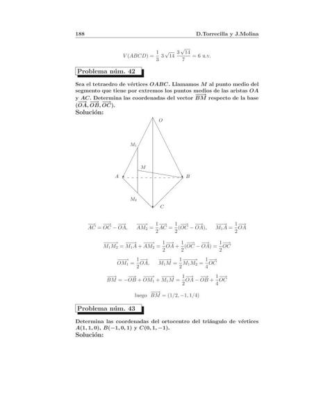Compendio de problemas de matemáticas VI. Álgebra II y Geometría II · Bachillerato