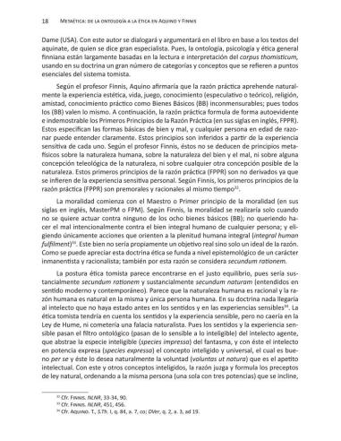 Metaética: de la ontología a la ética en Aquino y Finnis