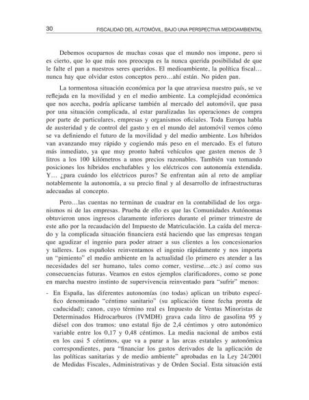 Fiscalidad del automóvil, bajo una perspectiva medioambiental
