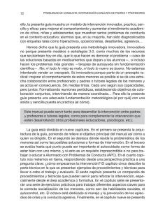Problemas de conducta: Intervención conjunta de padres y profesores 2