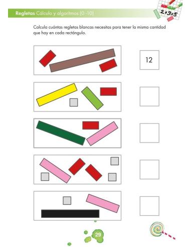 Regletas 2. Cálculo y algoritmos (0-10)