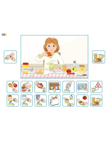 Mis rutinas secuenciadas con pictogramas (versión chica)