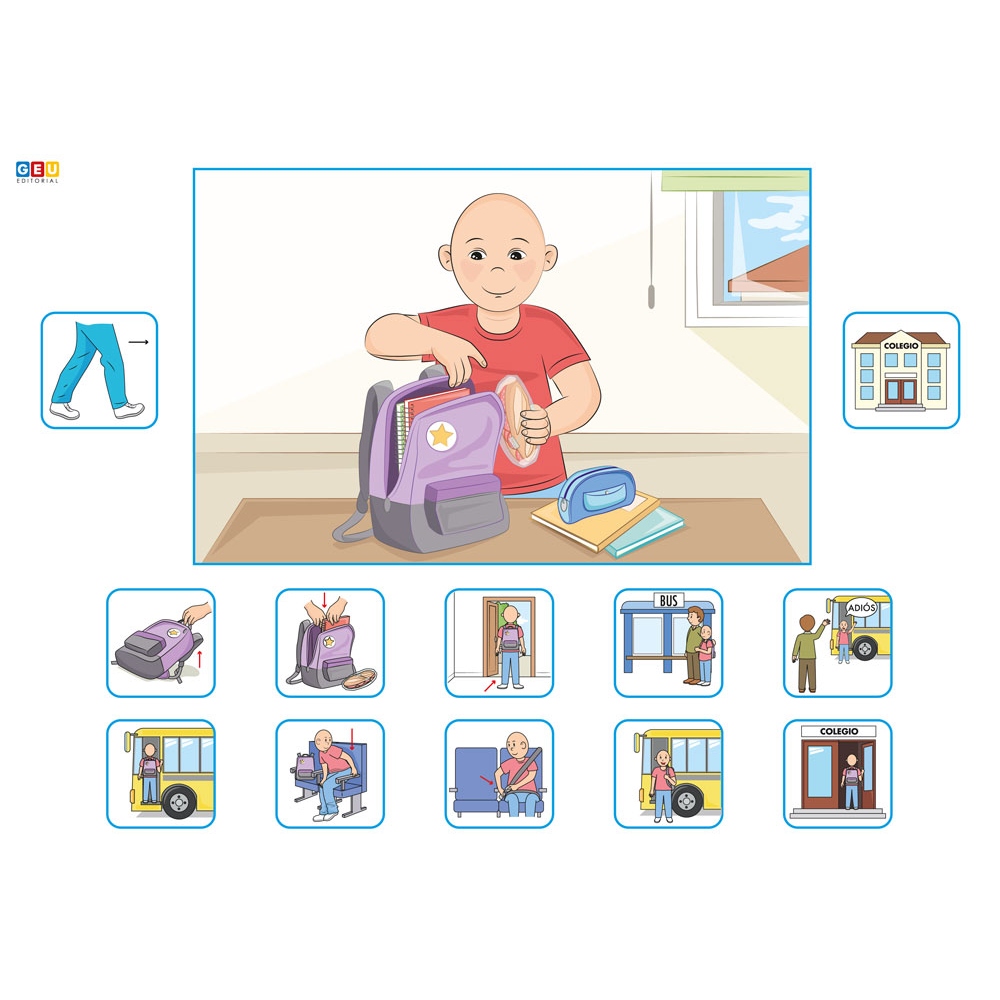 Mis rutinas secuenciadas con pictogramas (versión sin género)