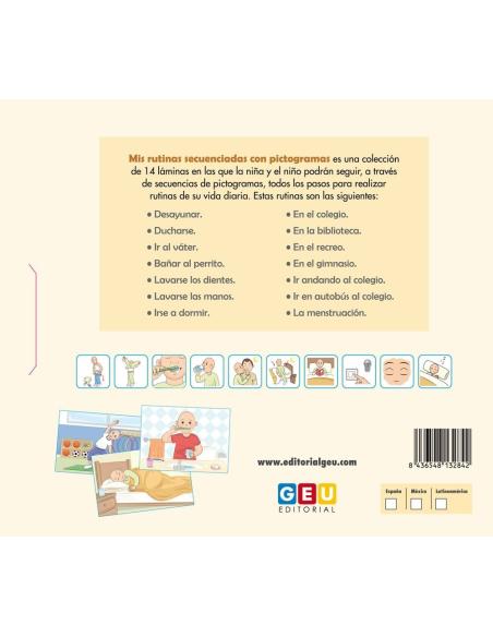 Mis rutinas secuenciadas con pictogramas (versión sin género)