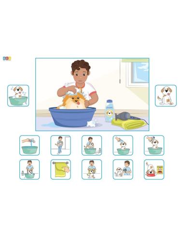 Mis rutinas secuenciadas con pictogramas (versión chico)