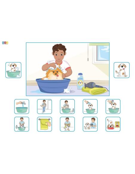 Mis rutinas secuenciadas con pictogramas (versión chico)