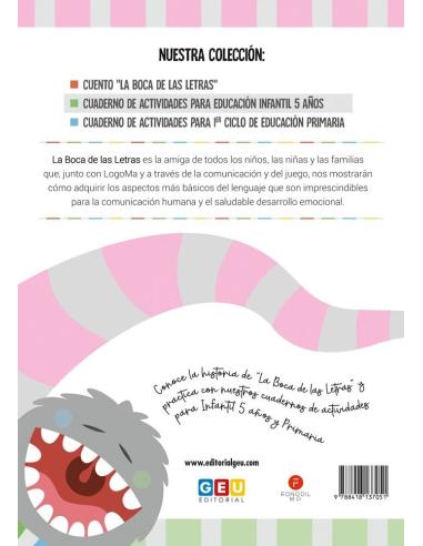 La Boca de las Letras · Cuaderno de actividades para Educación Infantil 5 años