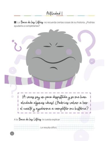 La Boca de las Letras · Cuaderno de actividades para 1er Ciclo de Educación Primaria