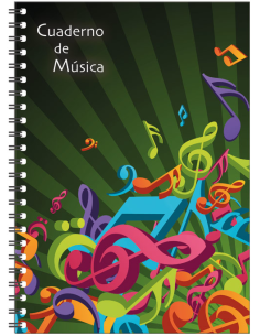 Cuaderno de música · Formato A4 2