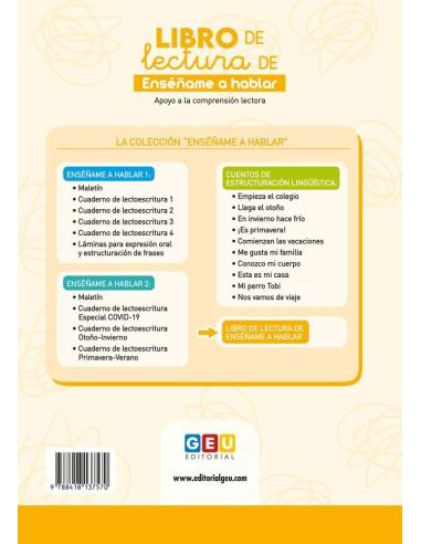 Libro de lectura Enséñame a hablar