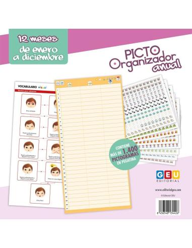 Picto-organizador anual