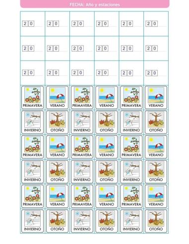 Libreta de pegatinas con pictogramas El colegio