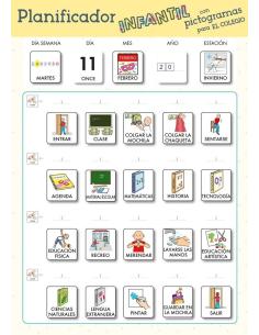 Planificador Infantil de pictogramas para El colegio GEU 2