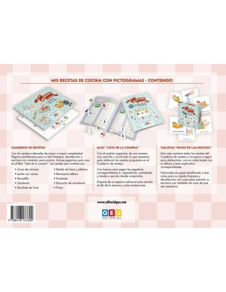 Mis recetas de cocina con pictogramas