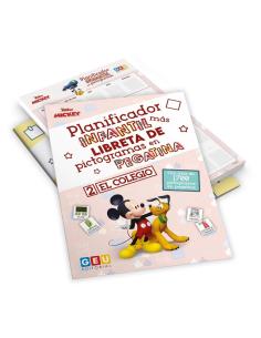 Pack planificador + libreta de pegatinas el colegio Disney