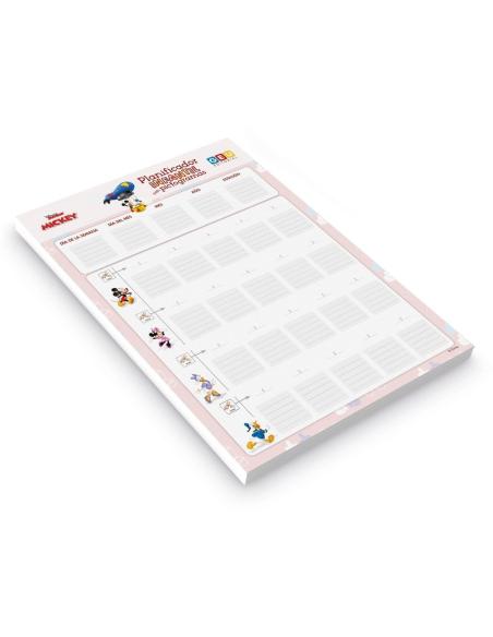 Pack planificador + libreta de pegatinas el colegio Disney