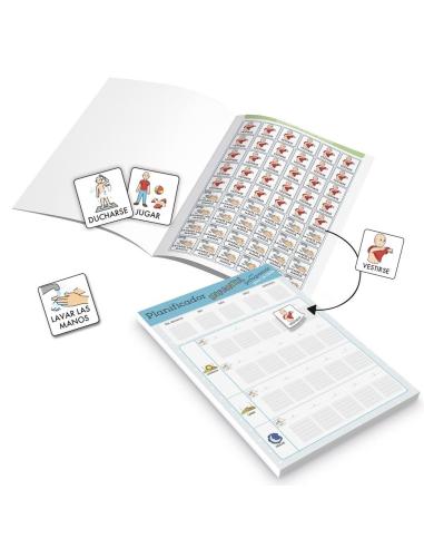 Pack planificador + libreta de pegatinas la casa GEU