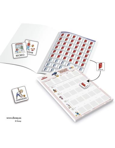 Pack planificador + libreta de pegatinas el colegio Disney