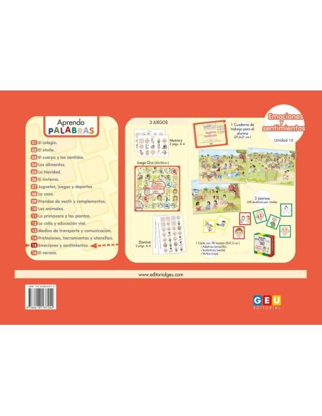 Aprendo palabras. Unidad 15: Emociones y sentimientos