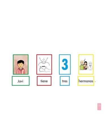 Me gusta mi familia · Cuento de estructuración lingüística