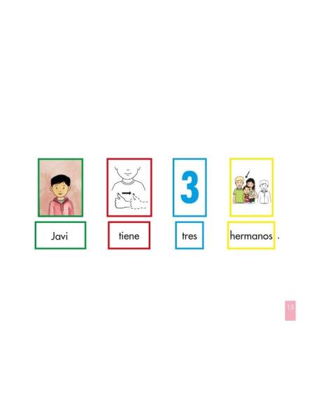 Me gusta mi familia · Cuento de estructuración lingüística